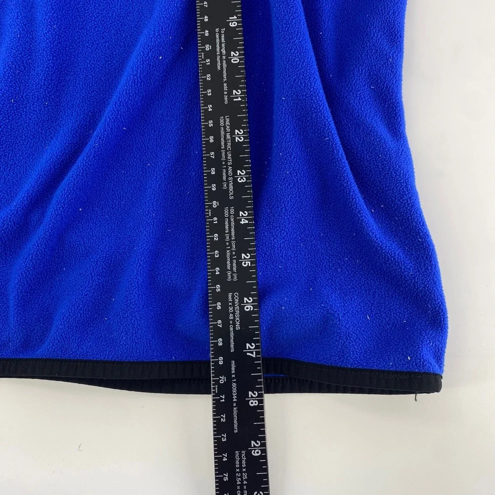 The North Face Fleece‎ 1/4 Zip Pullover Mens XXL Blue Black Apollo Contracting